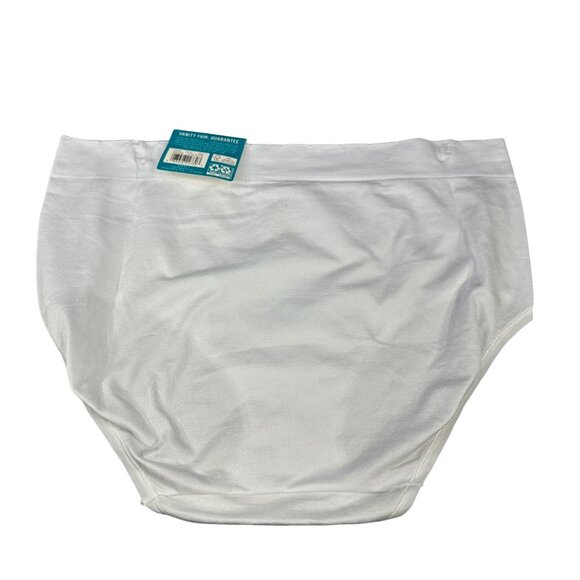 Vanity Fair Women's Size XL 8 Panty Brief No Show No Pinch White New With Tags - Picture 2 of 9